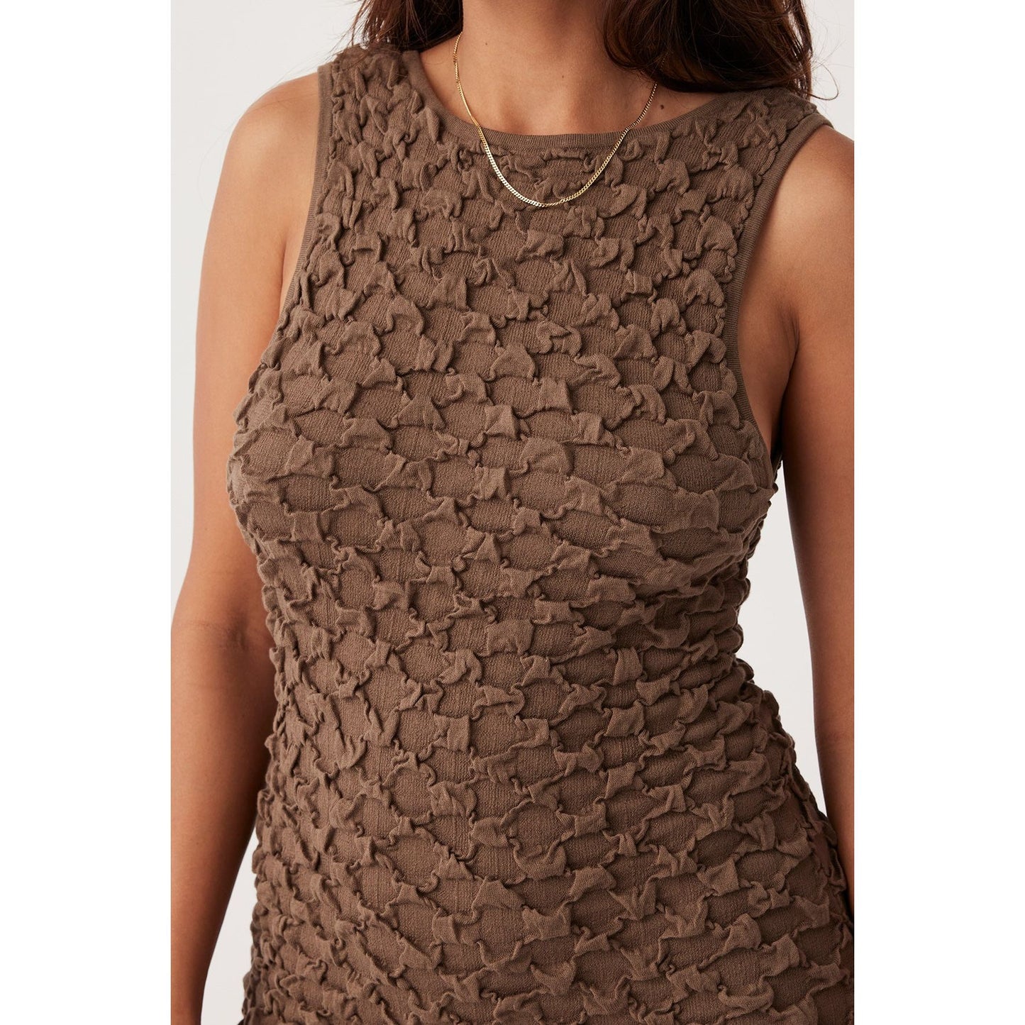 Mila Reversible Textured Dress