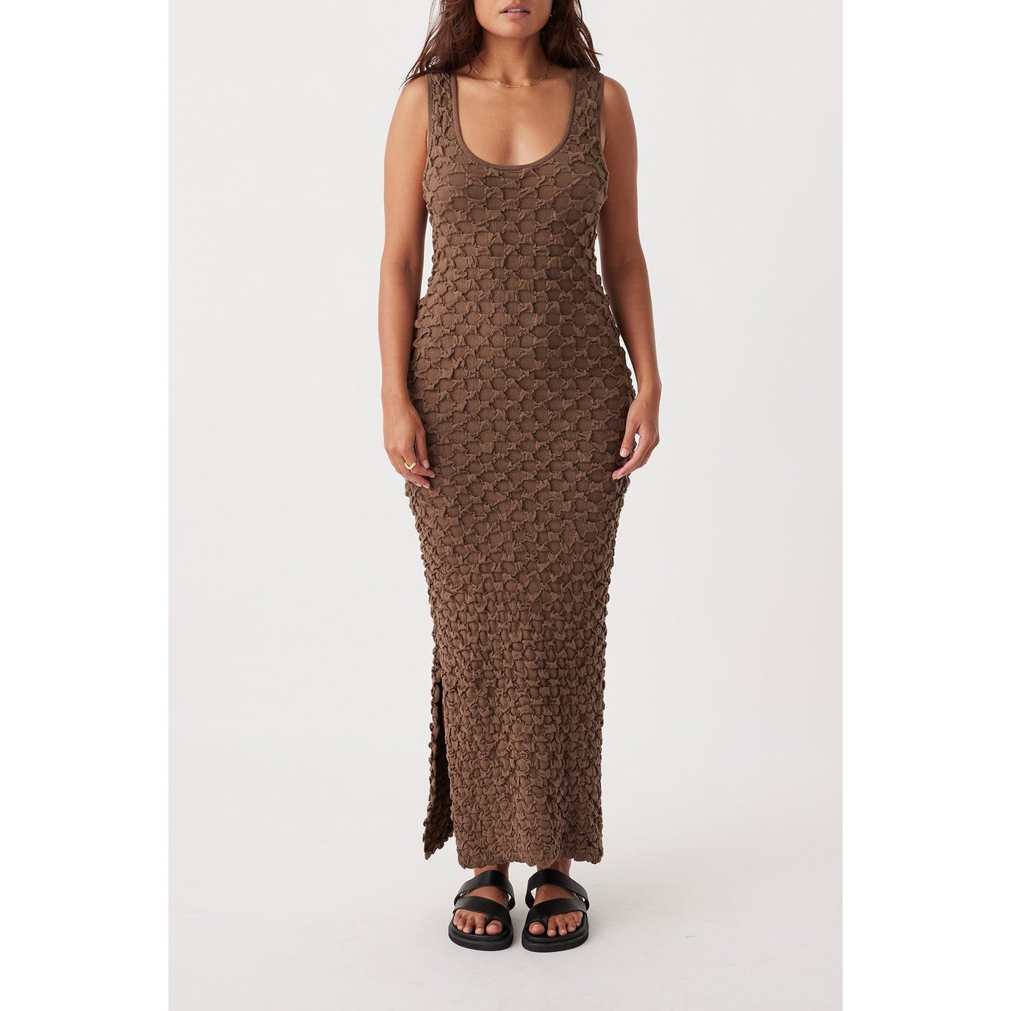 Mila Reversible Textured Dress