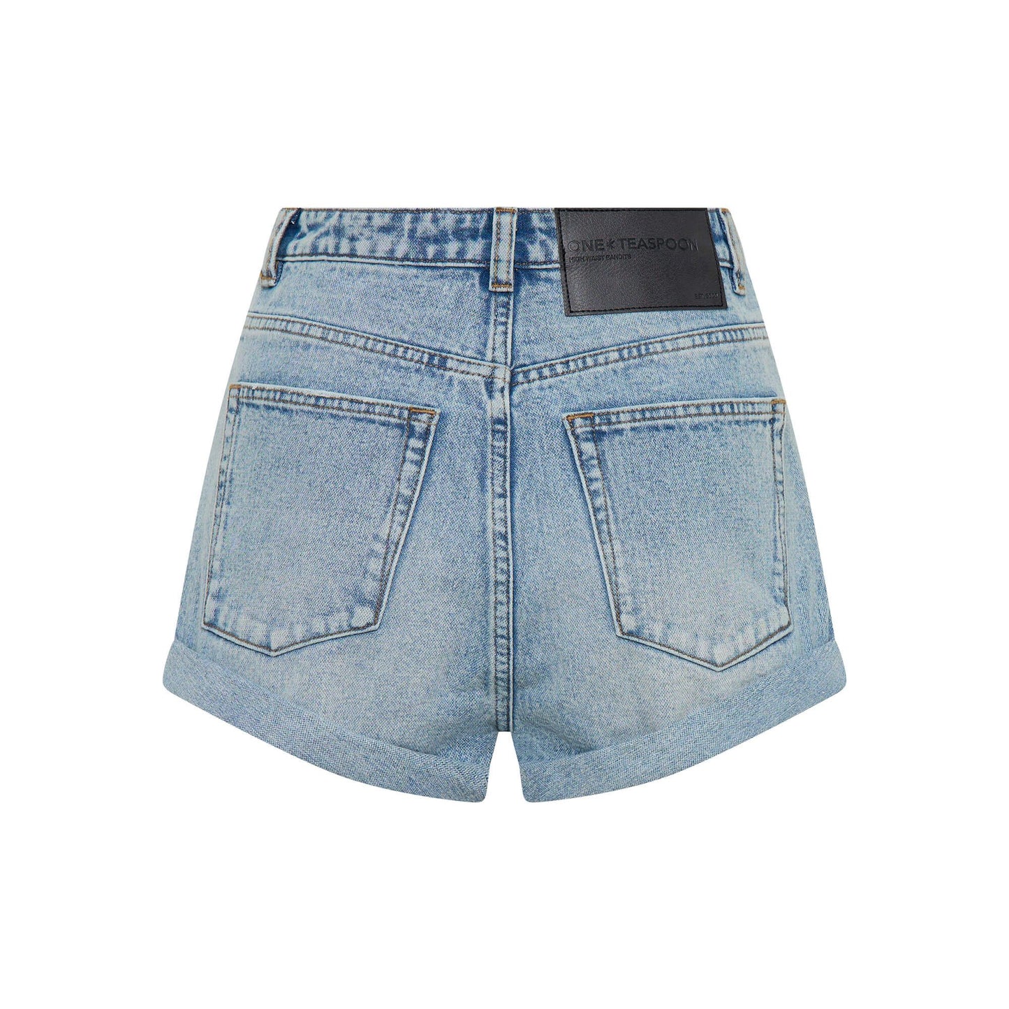 High waisted Bandits denim Shorts - Hendrix blue