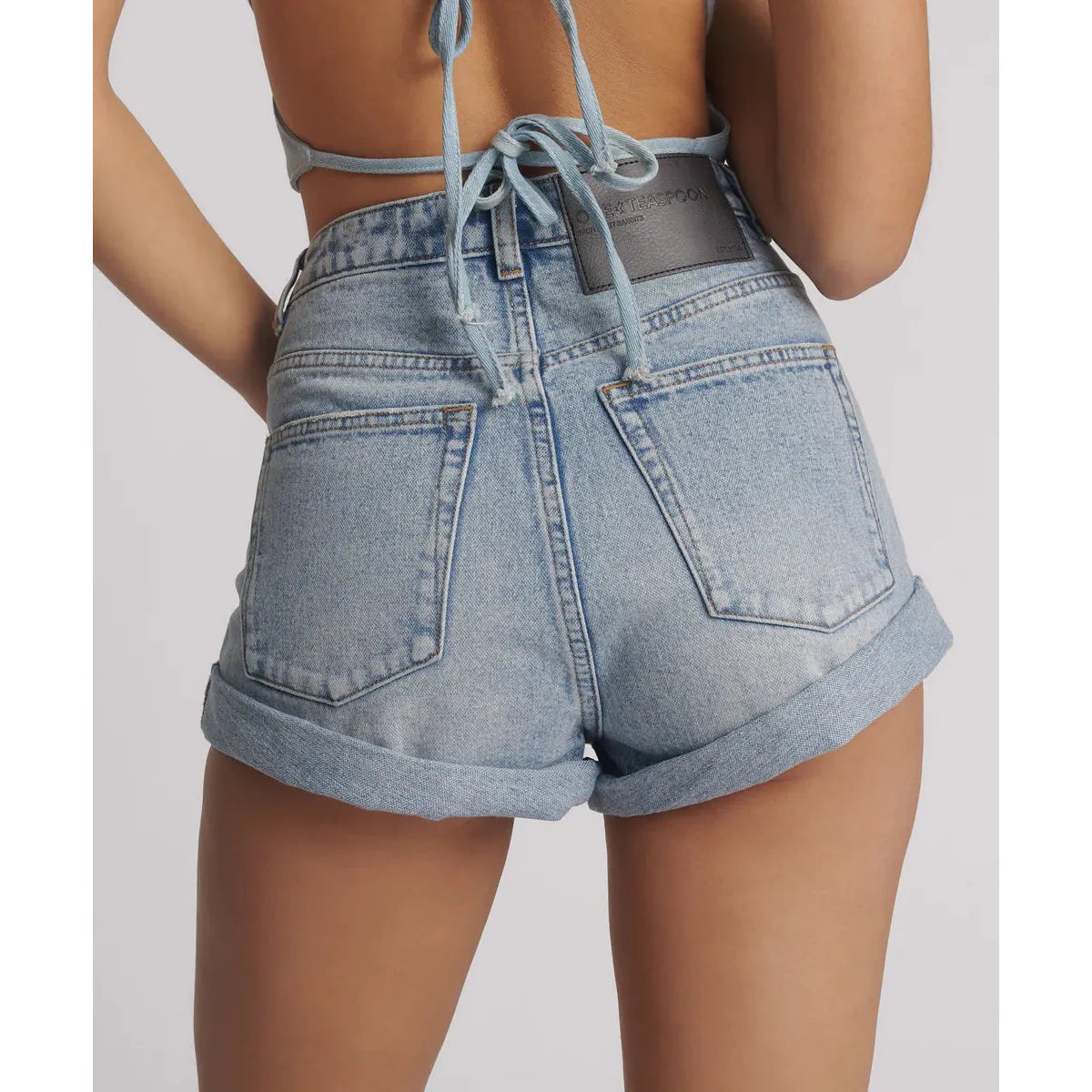 High waisted Bandits denim Shorts - Hendrix blue