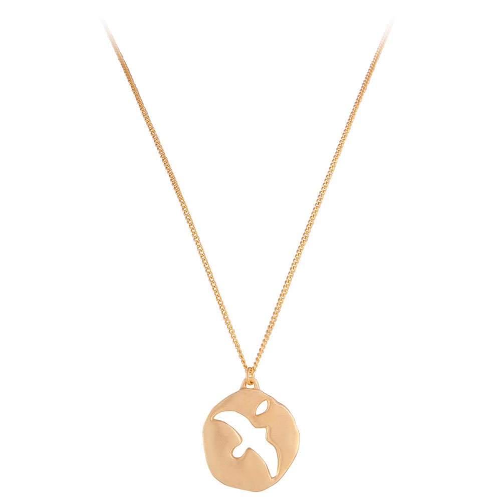 Golden Sea Eagle Necklace