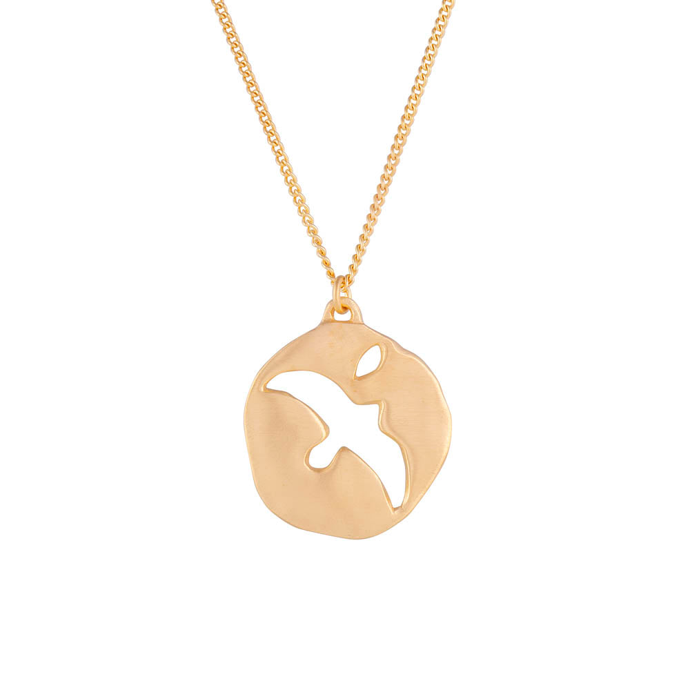 Golden Sea Eagle Necklace