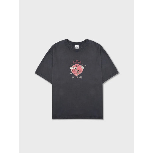 Til Death 3.0 Tee - Washed Black